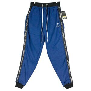Ed Hardy Men Silky Fleece Blue Lounge Pants Sz M Ultra Comfort Elastic Waist NWT